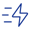 Blitzsymbol zur Darstellung von schnellerer Verarbeitung oder Geschwindigkeit