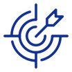Zielsymbol zur Darstellung von Präzision und Qualitätskontrolle